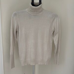 Elegant Cream Turtleneck Sweater